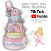 Bolo - Luxo Circo Rosa (Festa Encantada)