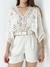 Kimono Flora Crochê Cru - comprar online