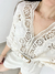 Kimono Flora Crochê Cru