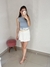 Shorts saia Brenda branco - loja online