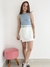 Shorts saia Brenda branco - For Be Store