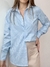Camisa Helena listrada azul