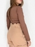Imagem do Body Gabi manga longa Marrom