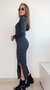 Vestido Núbia Chumbo - comprar online