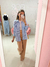 Camisa Helena listrada azul - comprar online