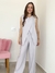 Conjunto em alfaiataria com blusa assimétrica Adriana - loja online