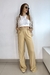 calça pantalona Mari bege - loja online