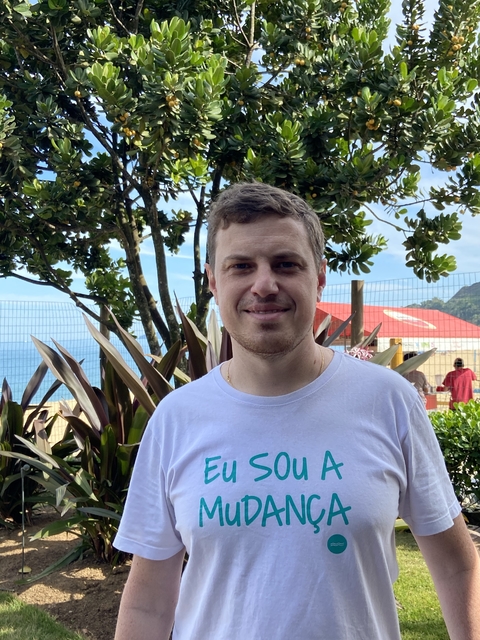 Camiseta "eu sou a mudança" ADULTO