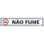 PLACA EM POLIEST. 5X25CM - NAO FUME (11528)