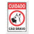PLACA EM POLIEST. 20X30CM - CUIDADO CAO BRAVO (12079)