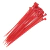 ABRAC. FIX. 10CM X 2,50MM C/100 VERMELHA (13121)