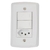 INTERRUPTOR LUX2 DUPLO + TOMADA 2P+T 10A PADRAO (4223)