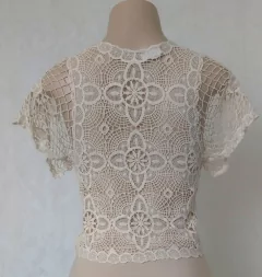 Bolero Renda Creme - comprar online