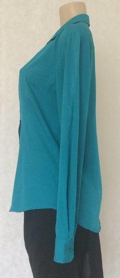 Camisa Verde Manga Longa - Madame Ms