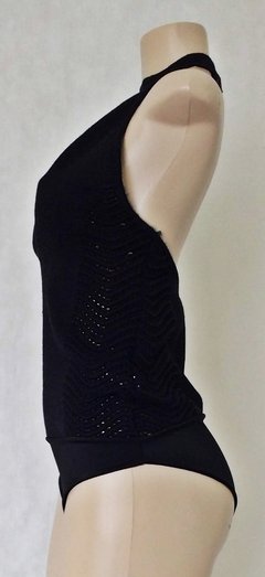 Body Tricot Preto Rosa Cha - Roupas, sapatos e acessórios femininos novos e usados na ROSANA GREEN