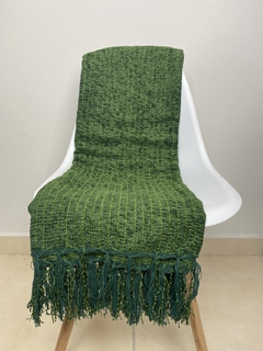 Manta Chenille Verde Musgo 1.20x1.80
