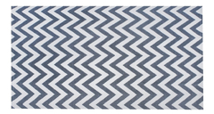 Tapete Chevron Cinza/ Cru - Antiderrapante - 2.00x3.00m - comprar online