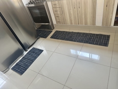 Kit Cozinha Napoli Preto - Passadeira 3 peças - Antiderrapante - comprar online