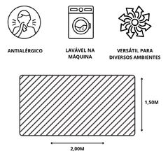Imagem do Tapete Mandacaru Listrado Caramelo 1.50x2.00