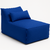 Puff Divã Espreguiçadeira 120cm - Área Externa - Azul Royal - comprar online