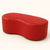 Puff Orgânico Decorativo - Couro Sintetico Vermelho - comprar online