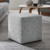 Puff Quadrado 40 cm - Linho cinza - comprar online