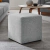 Puff Quadrado 40 cm - Linho cinza - comprar online