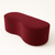 Puff Orgânico Decorativo- Suede Vinho - comprar online
