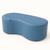 Puff Orgânico Decorativo - Couro Sintetico Azul Oceano - comprar online