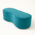 Puff Orgânico Decorativo- Suede Azul Turquesa - comprar online