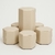 Kit Puff Hexagonal - 1 puff alto e 6 puffs baixos- Couro sintético Bege - comprar online