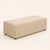 Puff Retangular 120x40 cm - Linho Bege