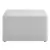 Puff Chaise 60 cm - Linho cinza