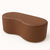 Puff Orgânico Decorativo - Couro Sintetico Marrom - comprar online