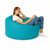 Puff Maça Grande - Couro Sintético - Azul Turquesa - comprar online