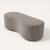 Puff Orgânico Decorativo- Suede Cinza - comprar online