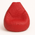 Puff Fofão Couro Sintético - Vermelho - comprar online