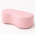 Puff Orgânico Decorativo- Couro Sintetico Rosa Bebe - comprar online