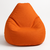 Puff Fofão Couro Sintético - Laranja - comprar online