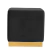 Puff Quadrado Suede - Base Dourado Premium - Preto na internet