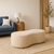 Puff Orgânico Decorativo- Suede Bege na internet