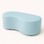 Puff Orgânico Decorativo- Couro Sintetico Azul bebe - comprar online