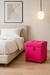 Puff Baú Quadrado Premium - Suede Rosa Pink na internet