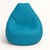 Puff Fofão Couro Sintético - Azul Turquesa - comprar online