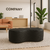 Puff Orgânico Decorativo- Couro Sintetico Preto na internet