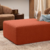 Puff Chaise 80 cm - Linho Terra Cota - comprar online