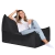 Puff Divã Suede - Extra Confort - Preto - comprar online