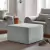 Puff Chaise 60 cm - Linho cinza na internet