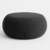 Puff Dubai Grande - 80 cm - Couro Sintético Corano Preto - comprar online