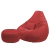 Kit Puff Pera Grande Suede + Apoio p/ pés + Almofada - Vermelho - comprar online